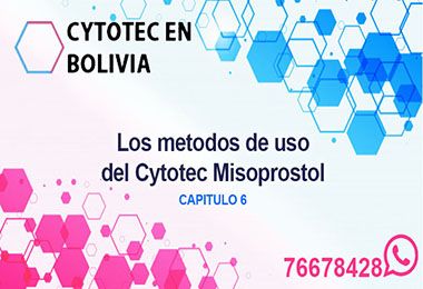 Como usar Cytotec en Bolivia